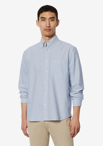 Marc O'Polo Comfort fit Button Up Shirt in Blue: front