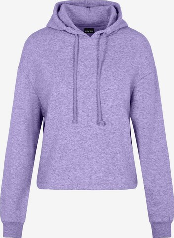 Pieces Petite Sweatshirt 'Chilli' in Purple: front