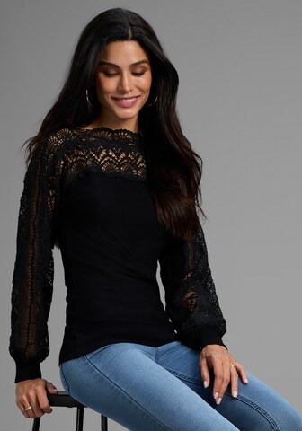 Bruno Banani LM Pullover in Schwarz