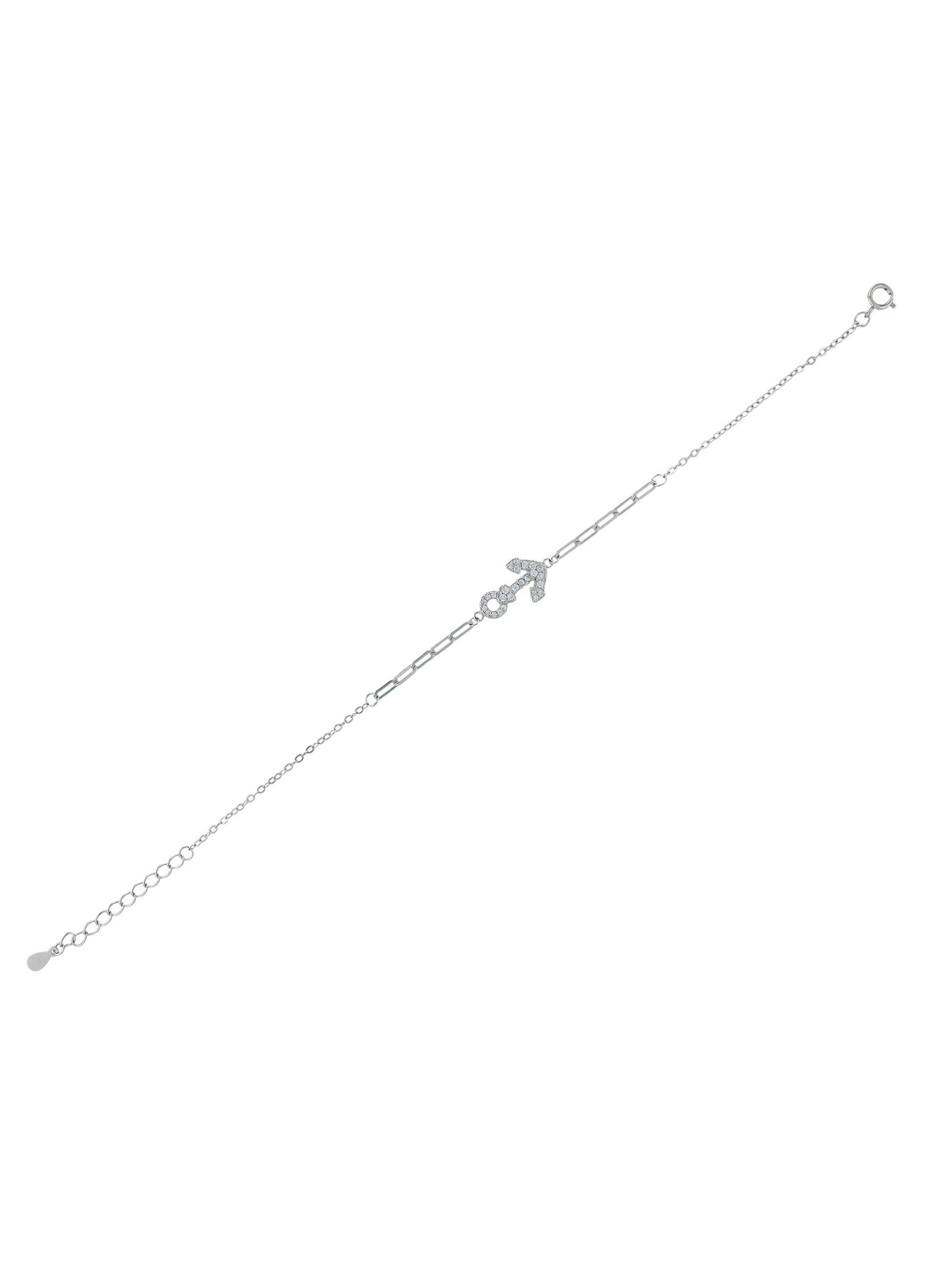 Akzent Bracelet 'Pax, 925 Sterlingsilber, hautverträglich' in Silver