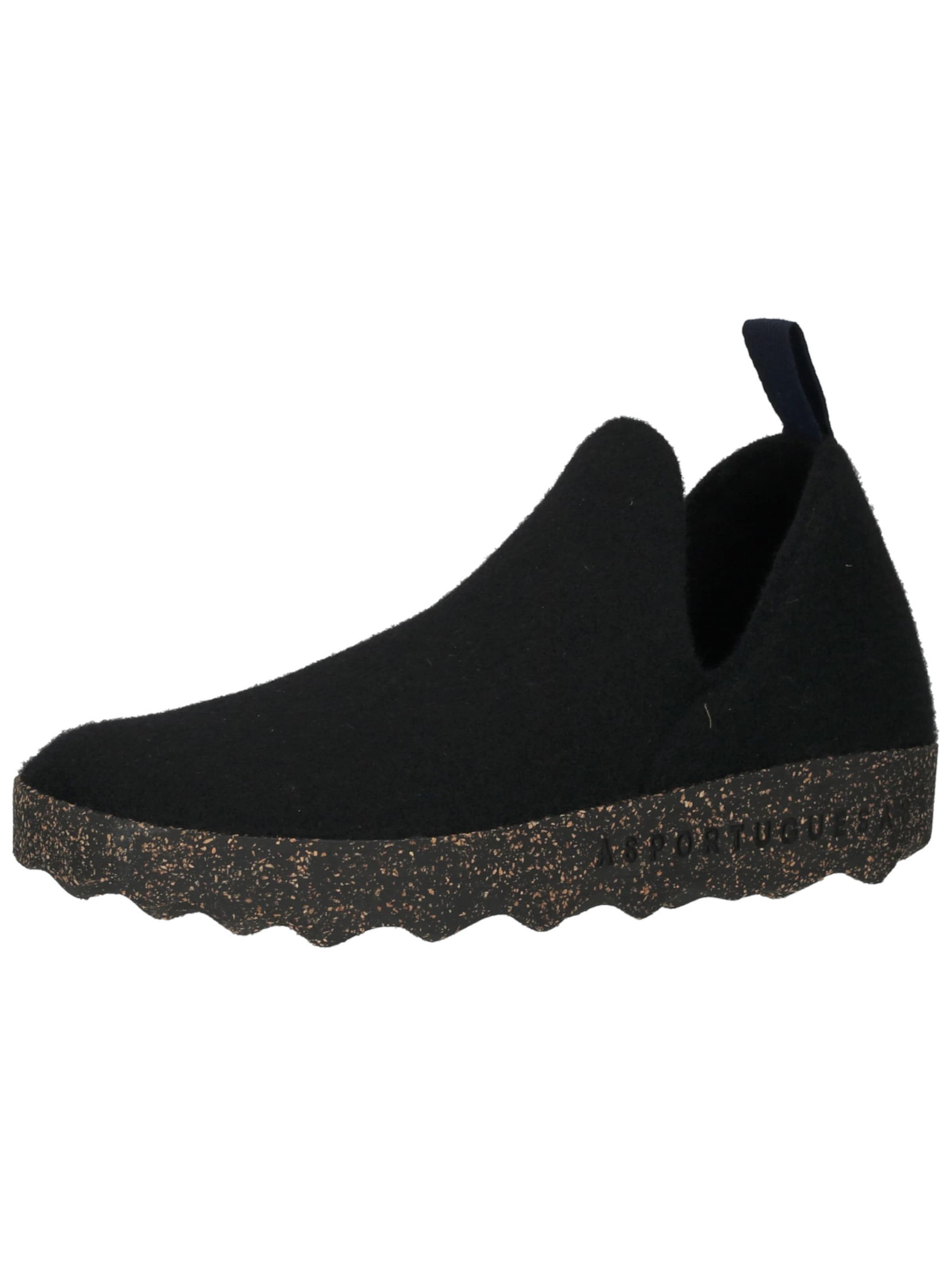 Pantoufle Asportuguesas en noir : devant