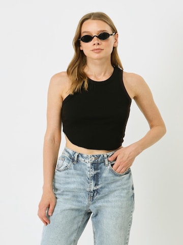 C&City Top in Schwarz: Vorderseite