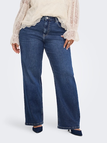 ONLY Carmakoma Loosefit Jeans in Blauw: voorkant