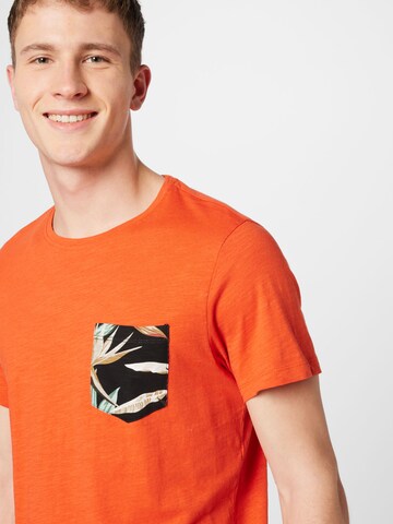 BLEND - Camiseta en naranja