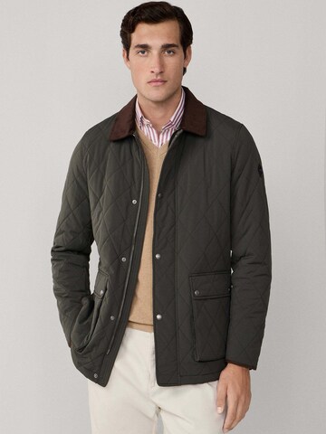 Veste mi-saison Hackett London en vert : devant