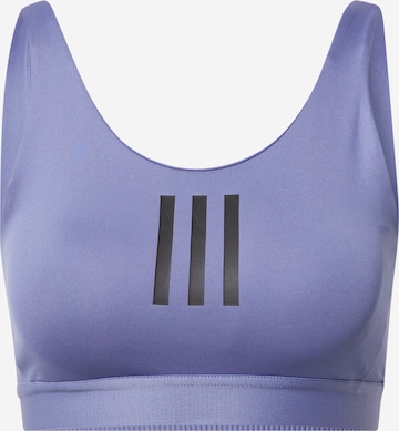 Sutien sport de la ADIDAS PERFORMANCE pe albastru: față