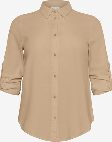 KAFFE CURVE Blouse 'Nana' in Beige: front