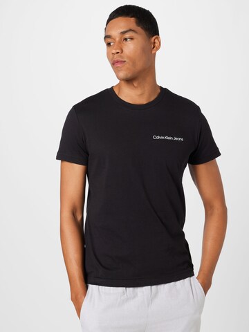 Calvin Klein Jeans T-shirt i svart: framsida