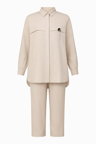 Pantalons de tailleur MODAMIHRAM en beige