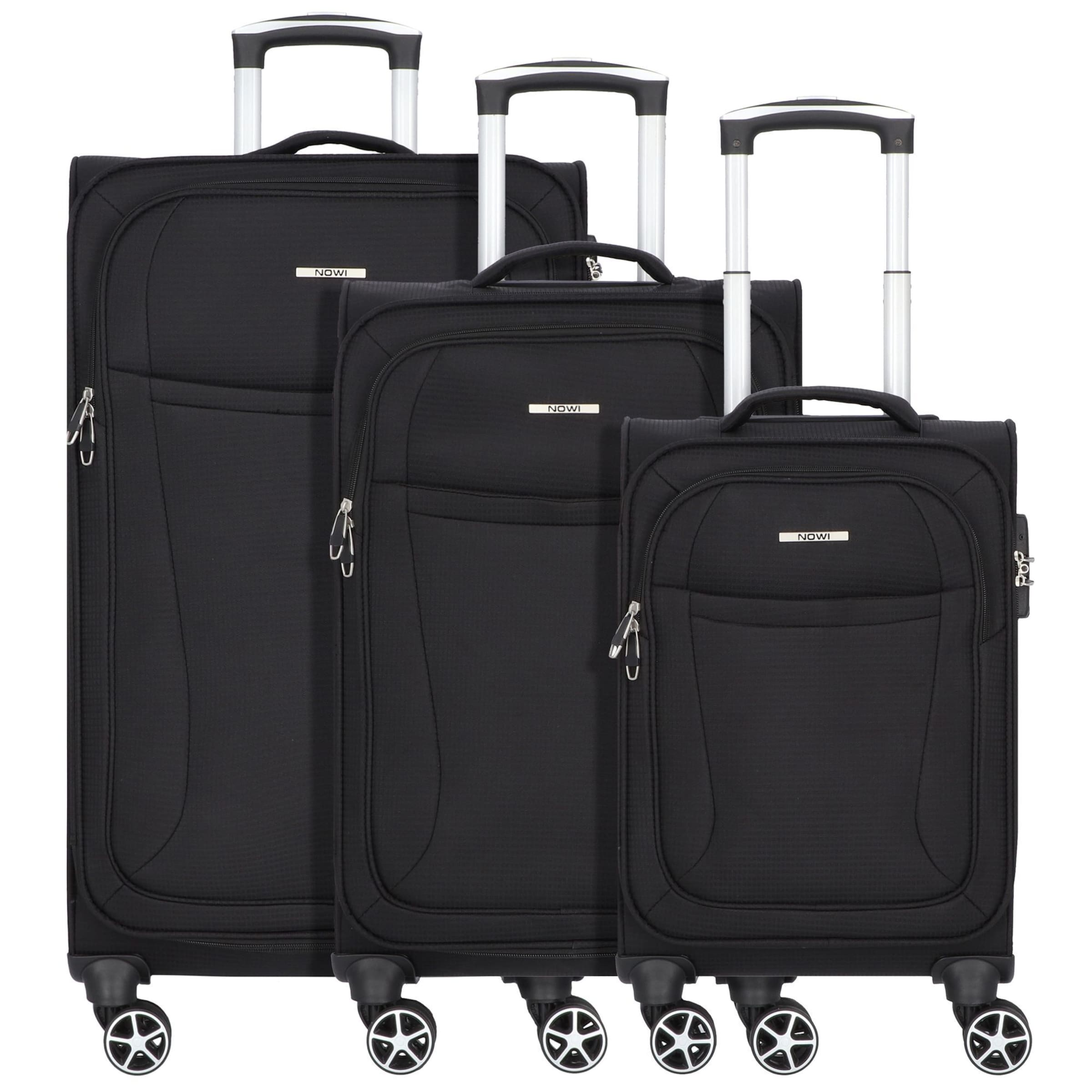 Nowi Suitcase set in Black: front