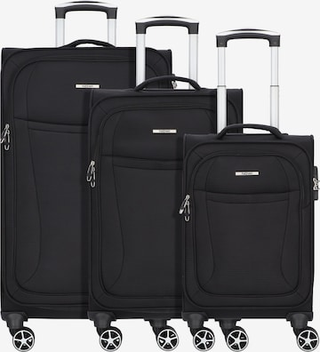 Nowi Suitcase Set in Black: front