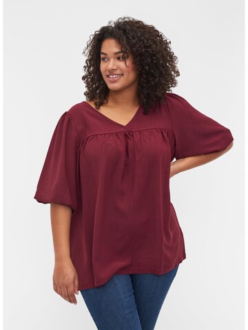 Zizzi Blouse in Red: front