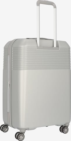 Hedgren Lineo Stripe M 4-Rollen Trolley 66 cm in Silber