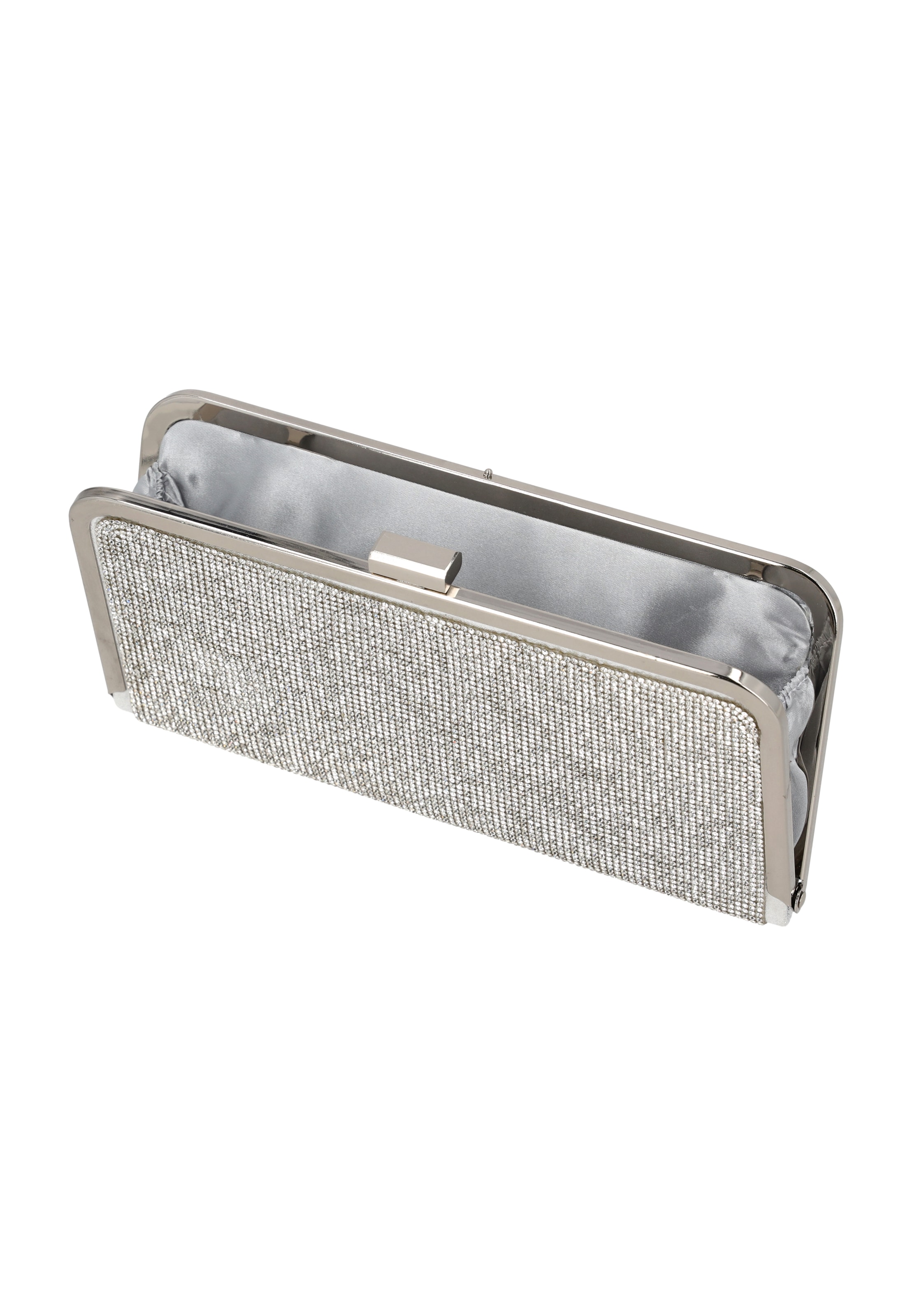 faina Clutch in Silver