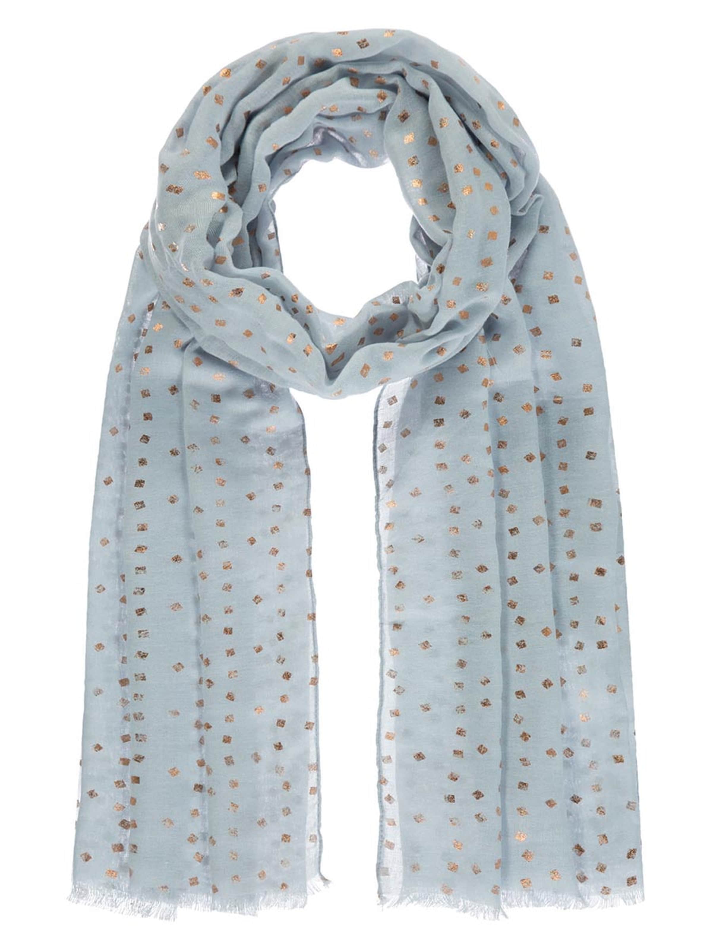 Passigatti Wrap 'Schal Folienprint mit Diamanten' in Blue: front