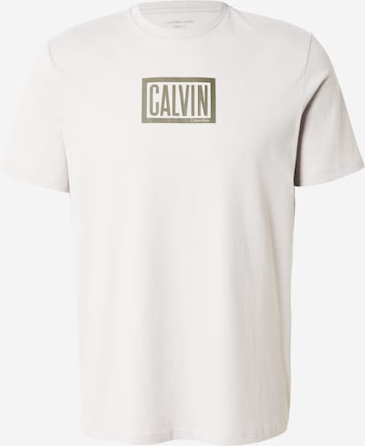 XXS dydžio Marškinėliai iš Calvin Klein Jeans, spalva – šviesiai pilka / alyvuogių spalva, Prekių apžvalga