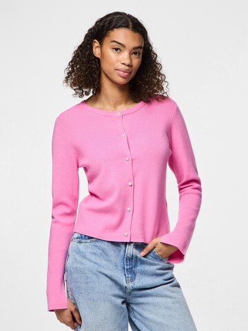 PIECES Cardigan 'MULINDA' i pink: forside