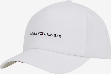 TOMMY HILFIGER Cap 'FOUNDATION' in White: front