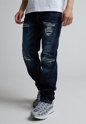 Loosefit Jean 'Pridazzello' Alessandro Zavetti en bleu : devant