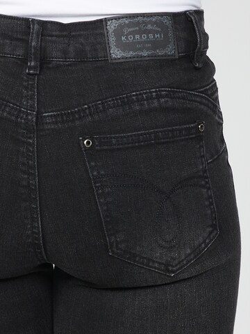 Coupe slim Jean KOROSHI en noir