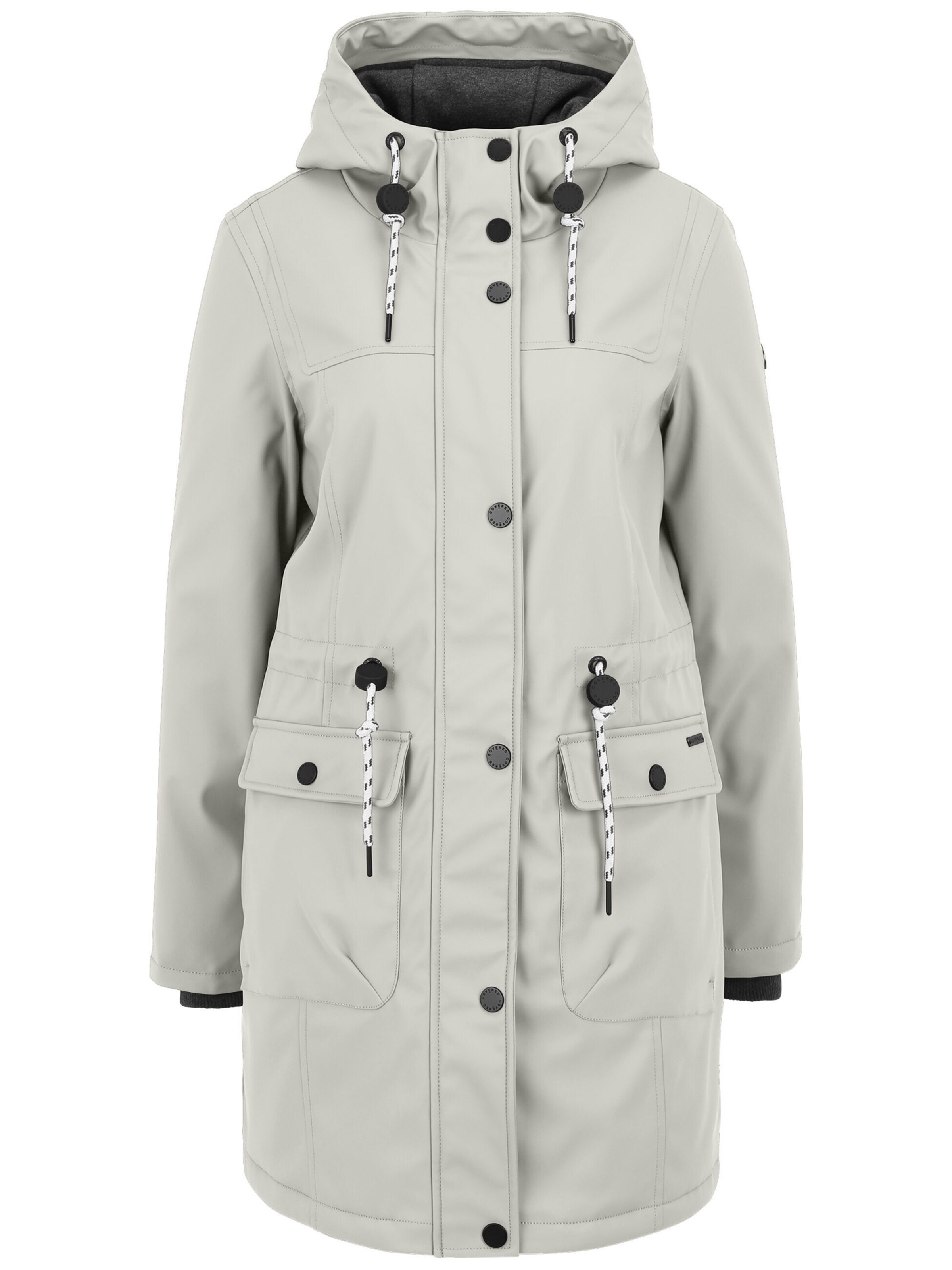 Covered Functionele jas 'Paula' in Grijs: voorkant