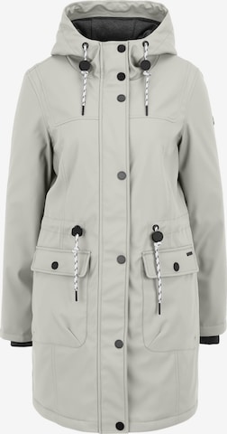 Covered Jacke 'Paula' in Grau: Vorderseite