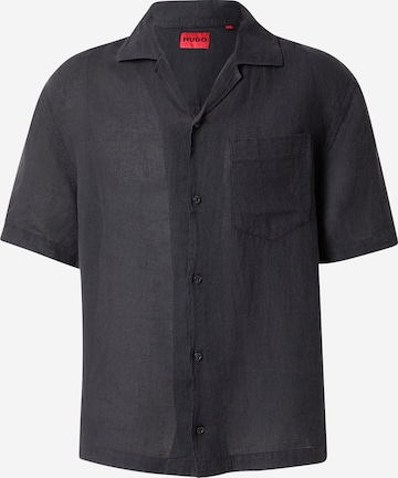 HUGO Comfort Fit Paita 'Exolino' värissä musta: etupuoli