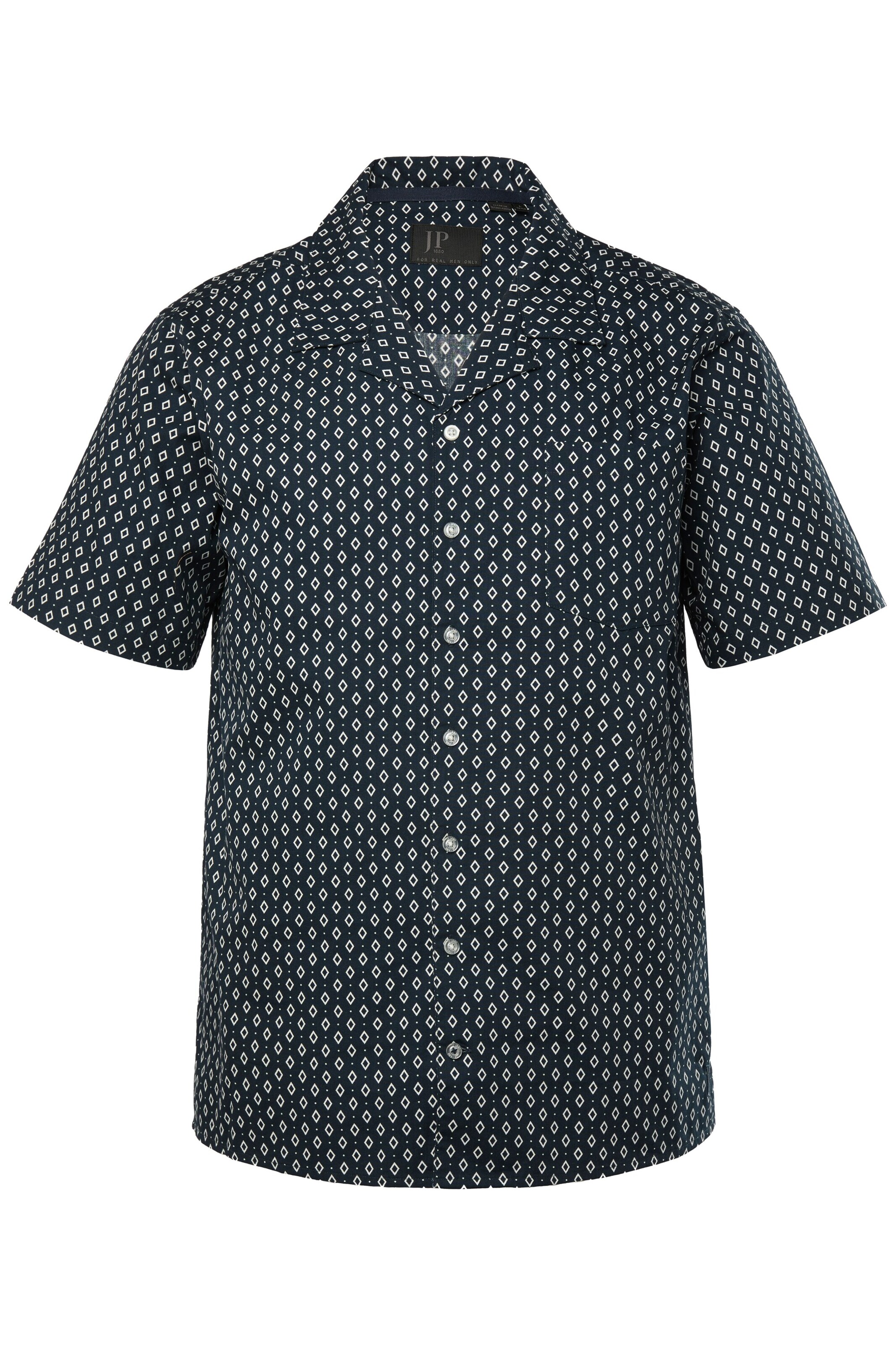 JP1880 Comfort fit Button Up Shirt in Blue: front