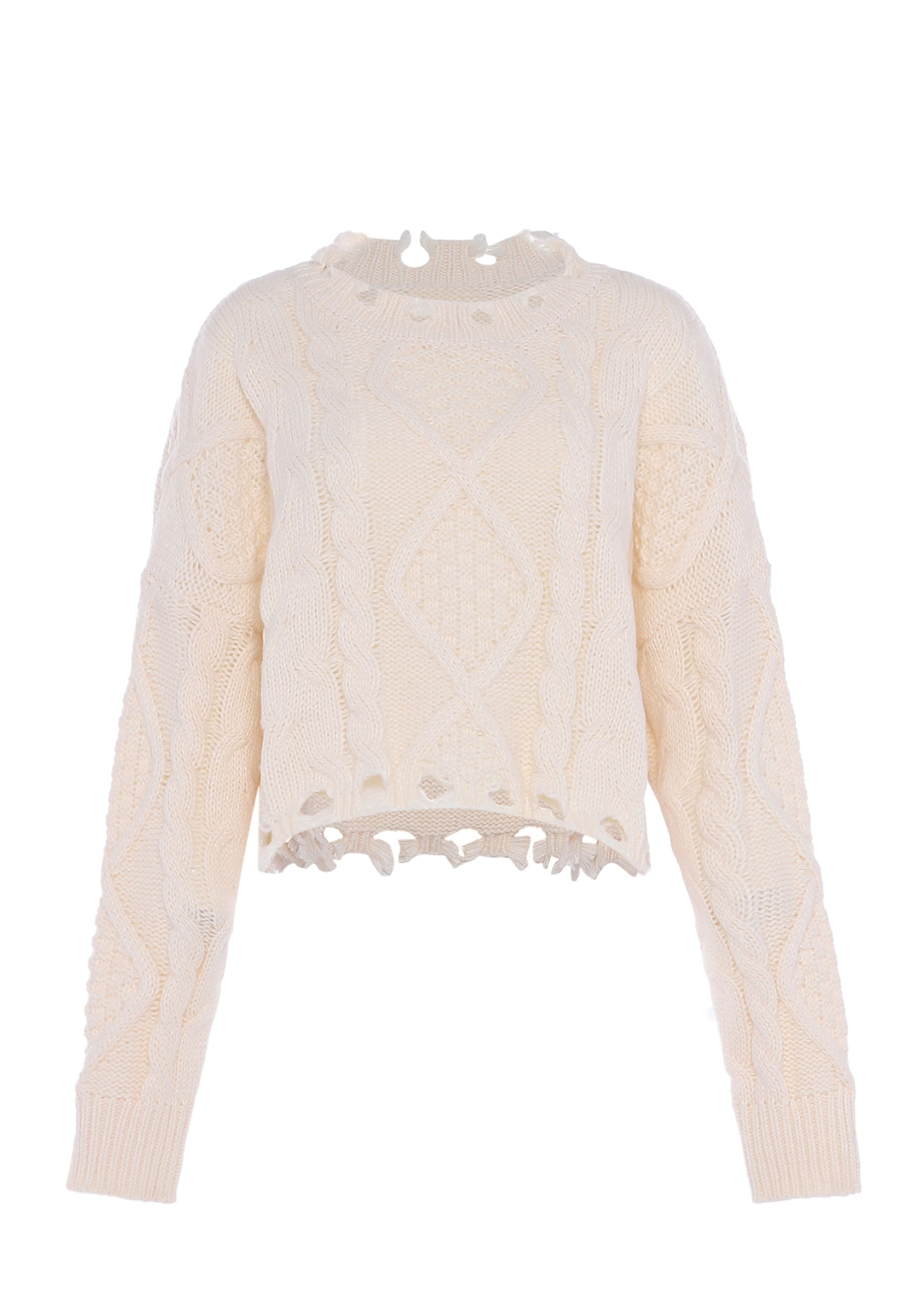 MYMO Kampsun, värv valge: eest vaates