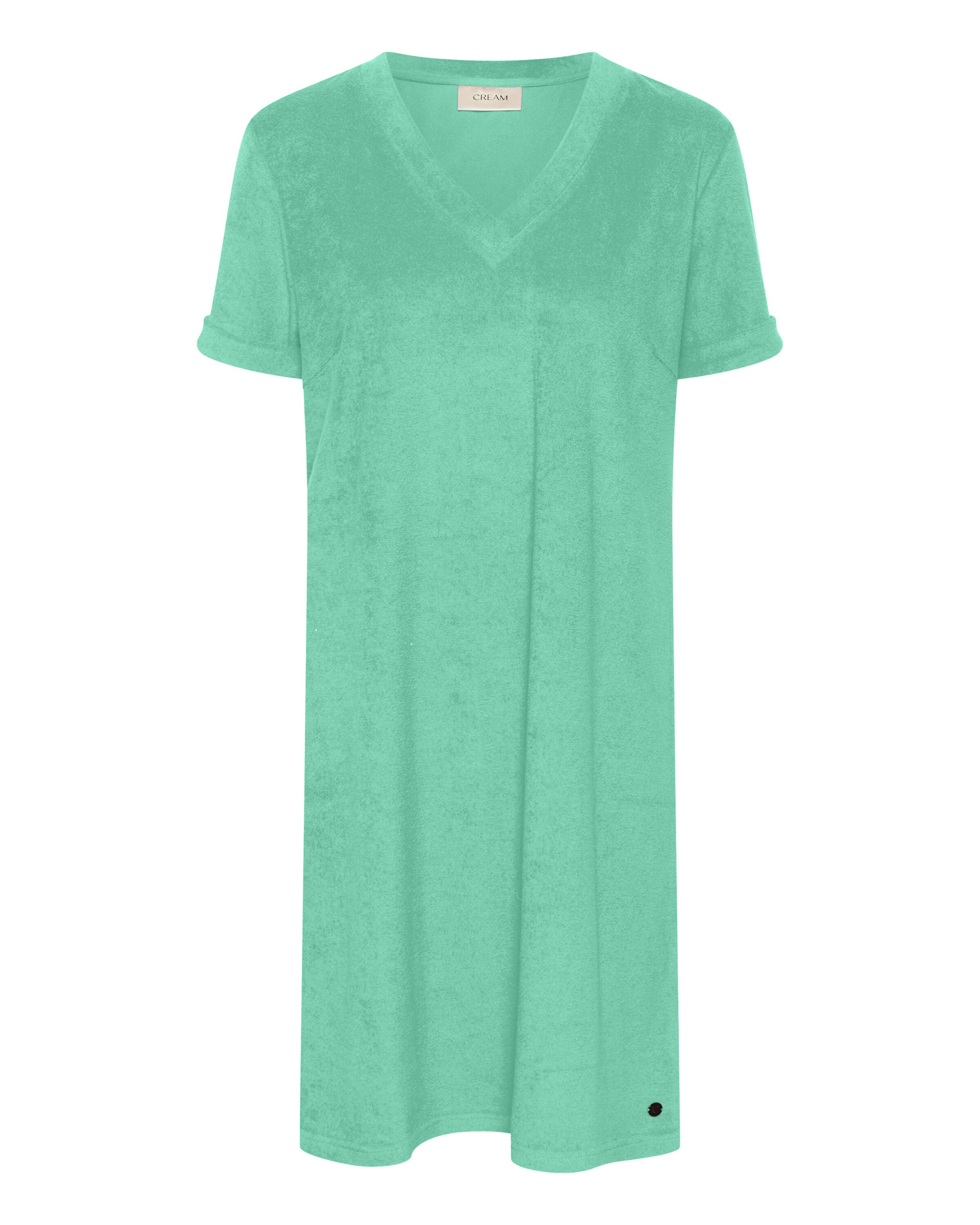Rochie de la Cream pe verde: față