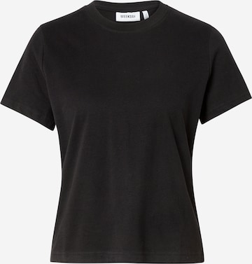 WEEKDAY Shirt 'Lean' in Zwart: voorkant