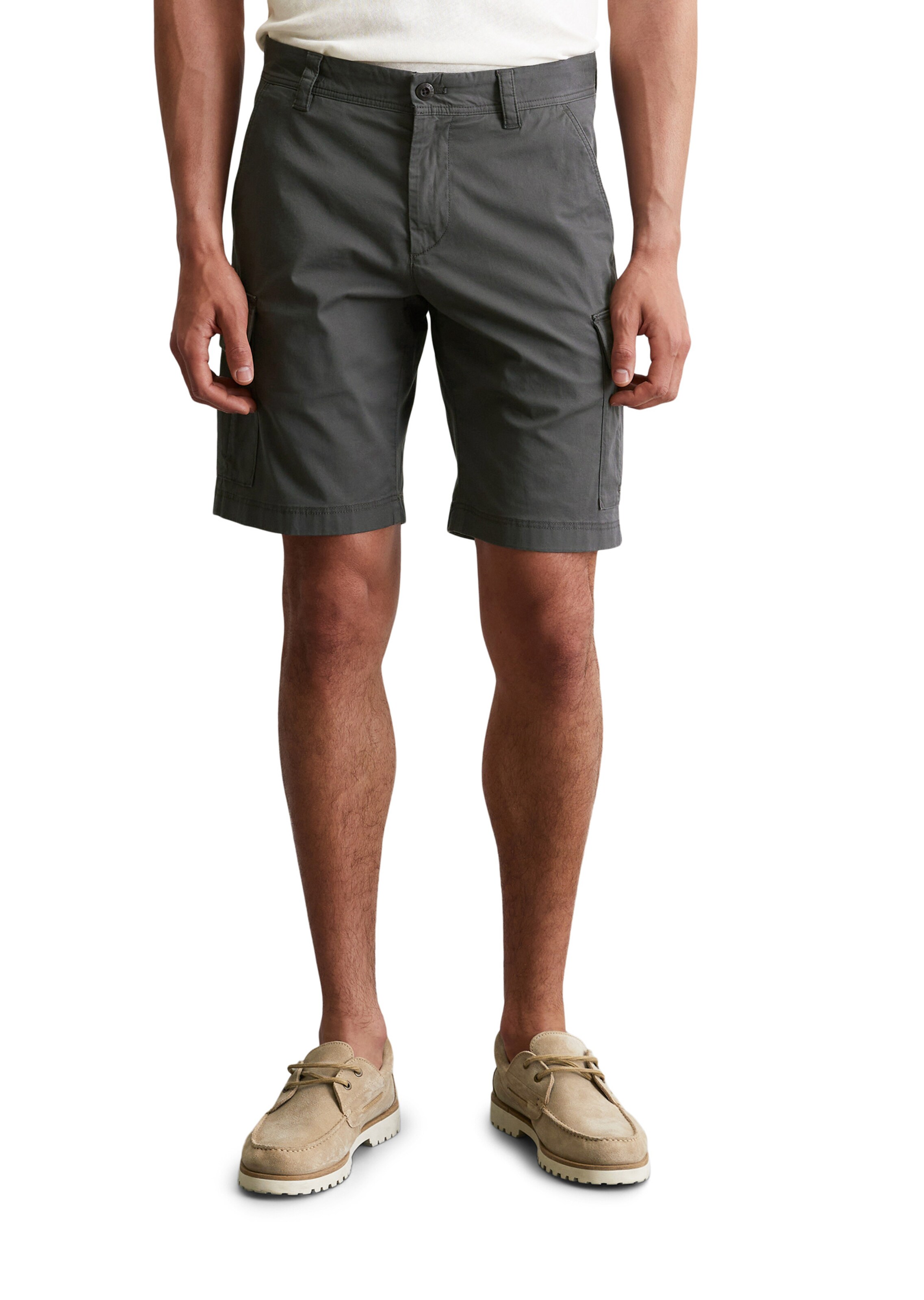 Marc O'Polo Regular Shorts 'Reso' in Grau: Vorderseite