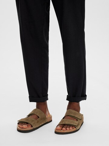 SELECTED HOMME Pantolette 'Bastian' i grön