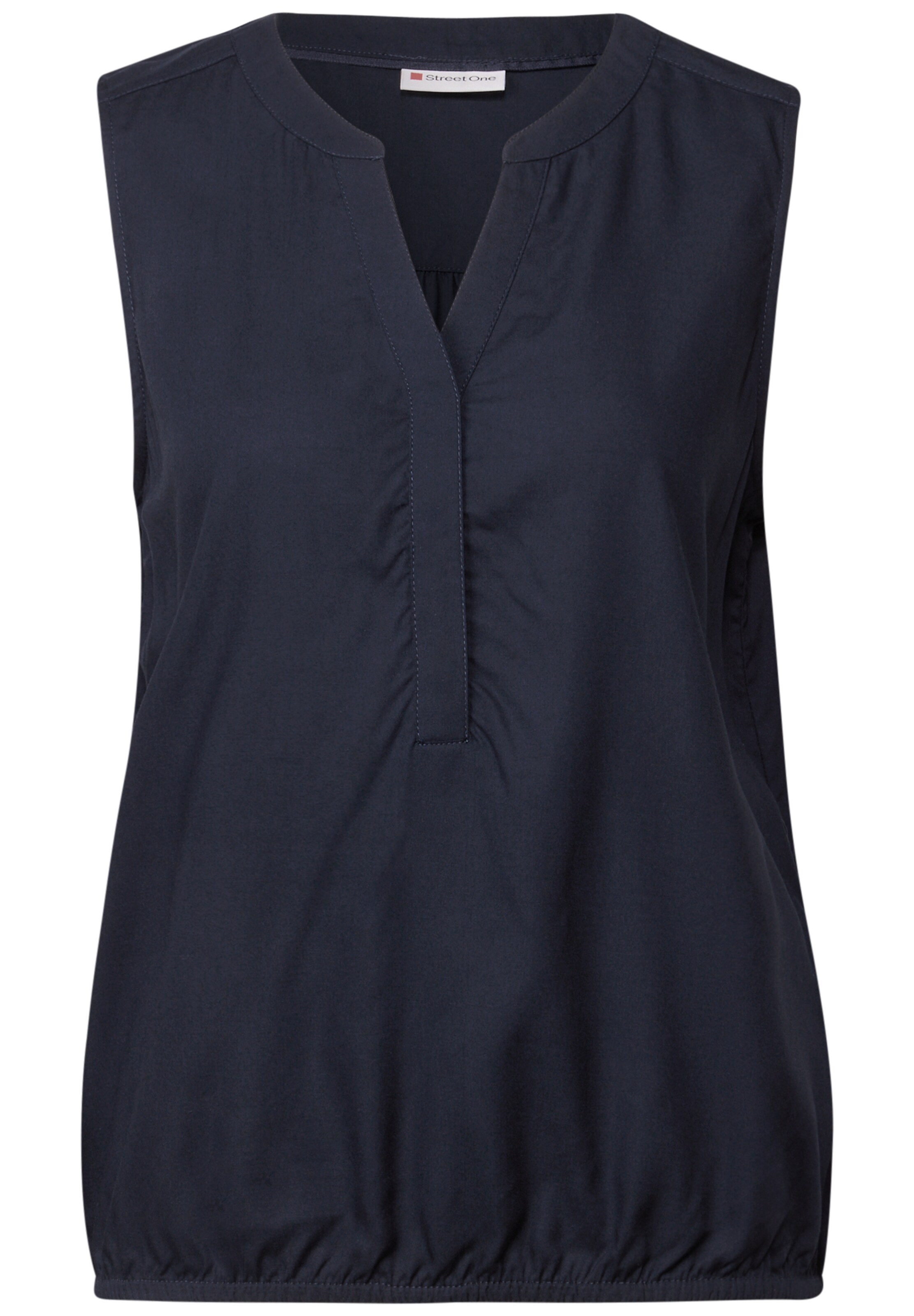 STREET ONE Bluse in dunkelblau, Produktansicht