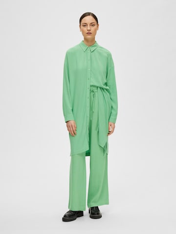 SELECTED FEMME Dolga srajca 'VIVA-TONIA' | zelena barva