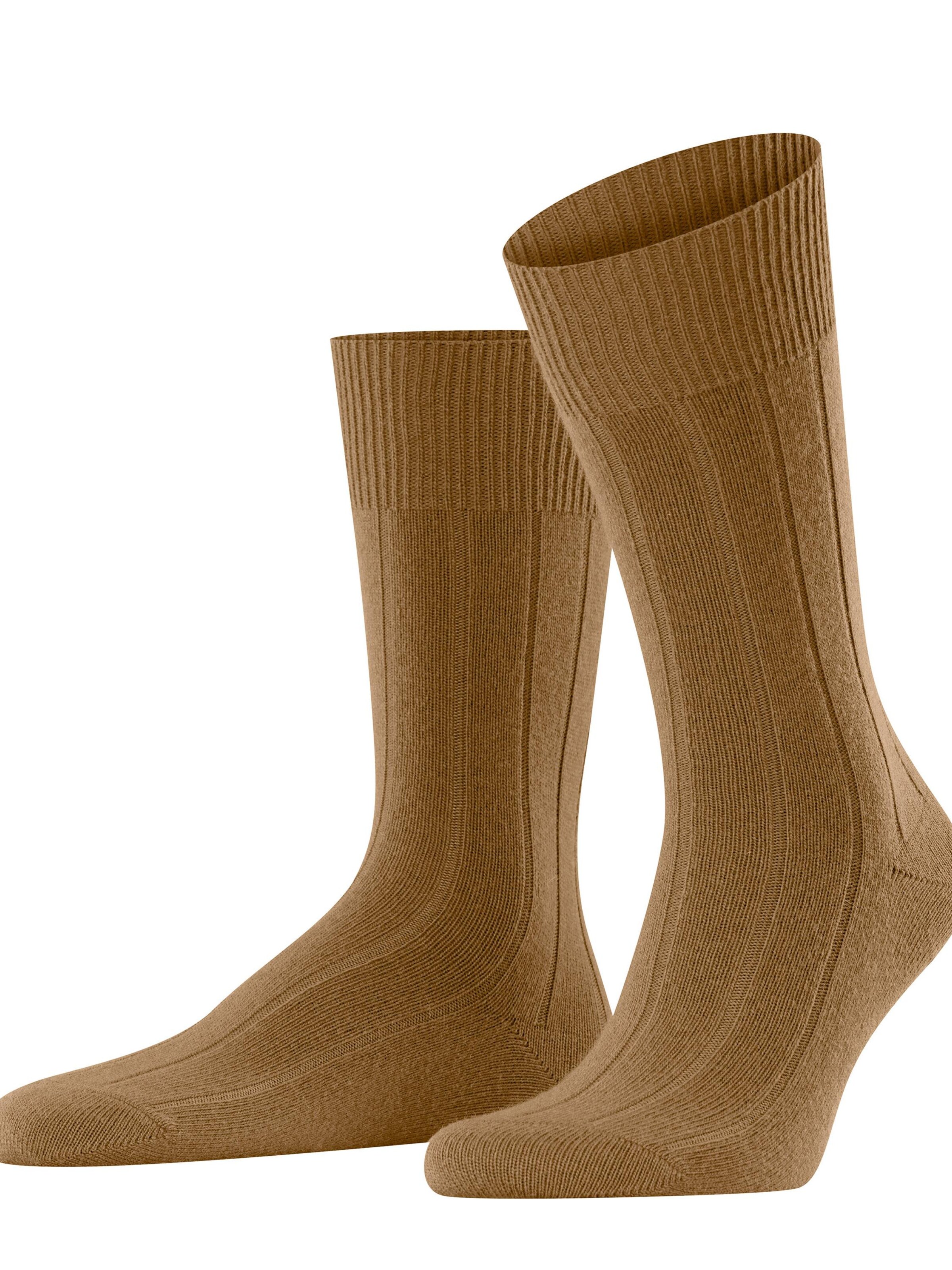 FALKE Socken 'Lhasa Rib'‌‌‌‌‌ in Braun: Vorderseite