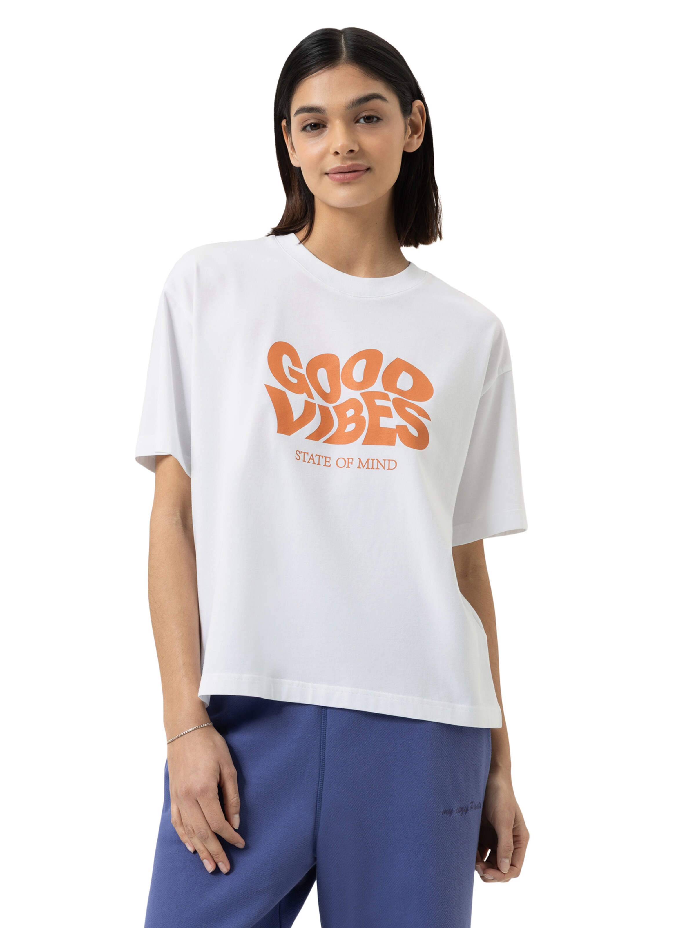 T-shirt 'Solid Love' Mey en blanc : devant