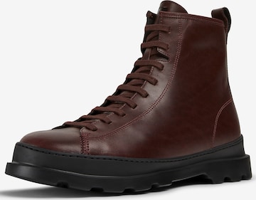 CAMPER Lace-Up Boots 'Brutus' in Red: front