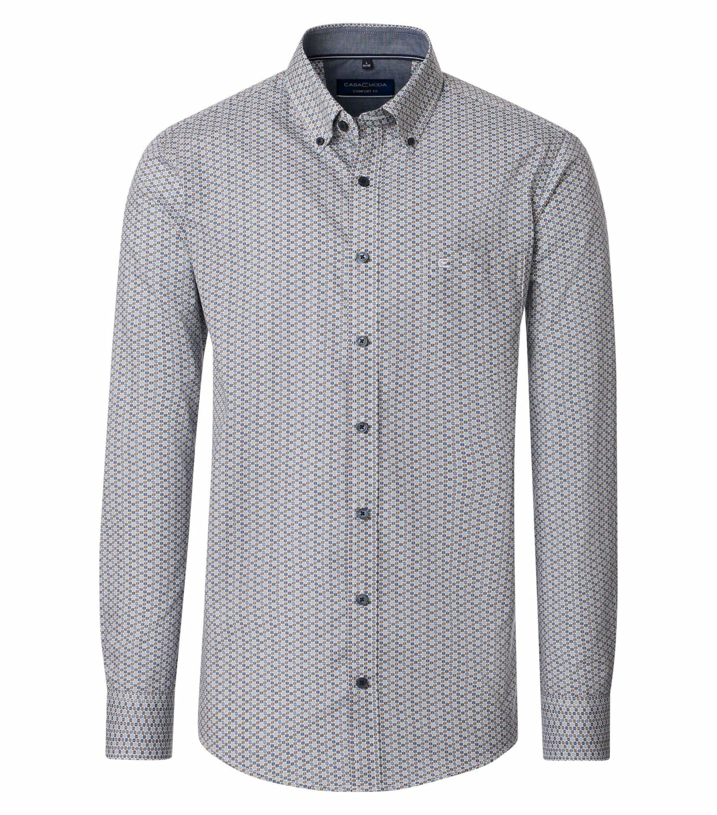 KATT Regular fit Button Up Shirt in Grey: front