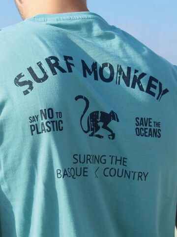 Surf Monkey - Camiseta en azul