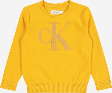 Calvin Klein Jeans Pullover in Gelb: Vorderseite