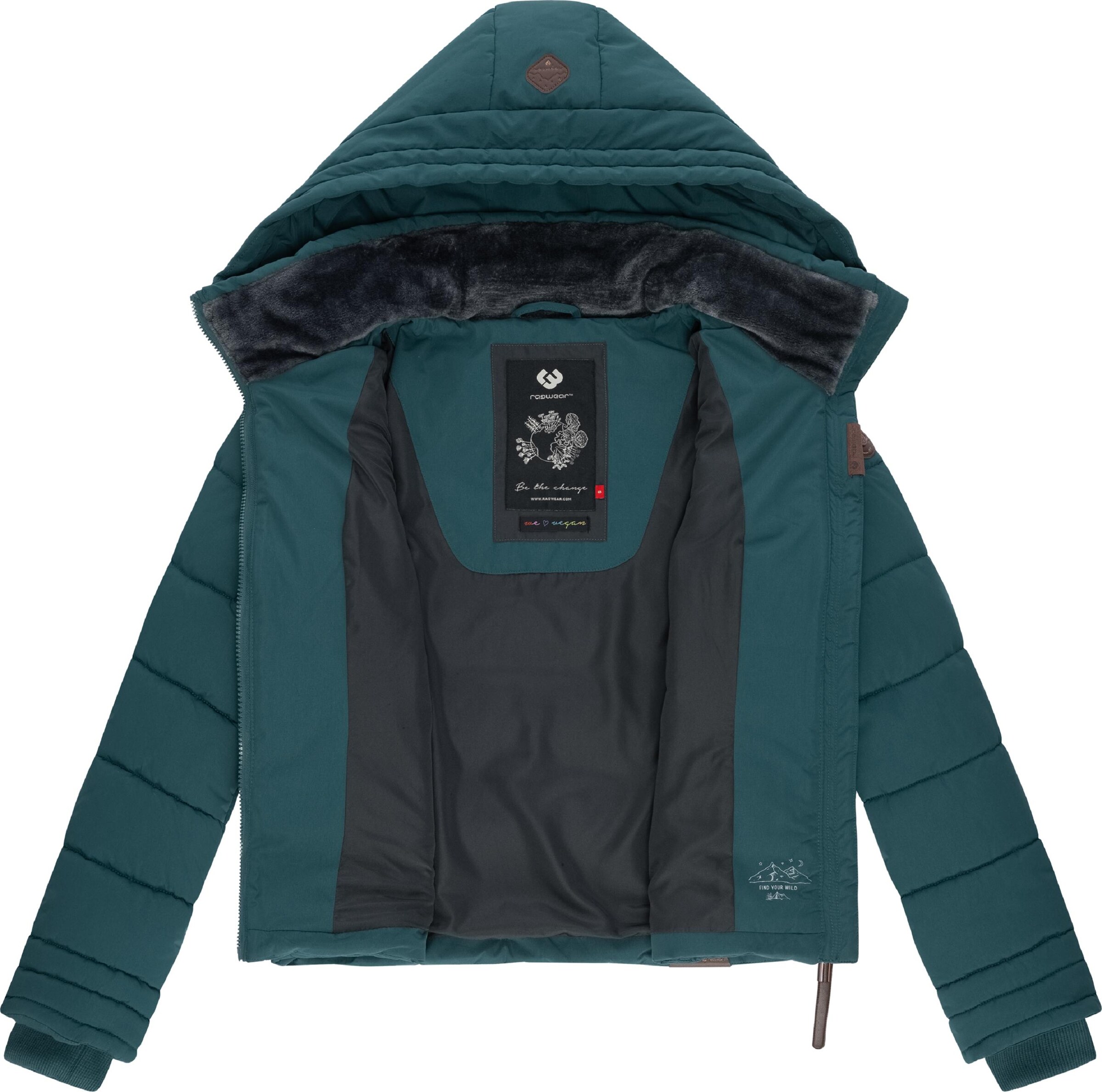 Giacca invernale 'Novva' di Ragwear in verde