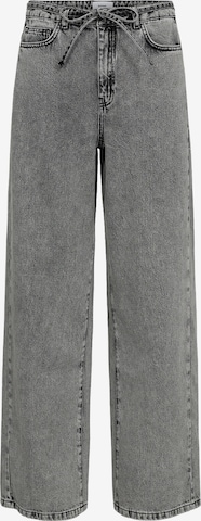 NÜMPH Wide Leg Farkut 'BROOKLYN' värissä harmaa: etupuoli