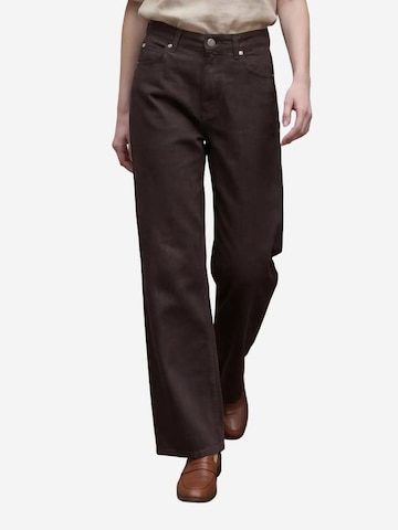 My fashion Wide leg Jeans in Bruin: voorkant