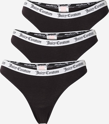Juicy Couture String 'Dana' in Schwarz: Vorderseite