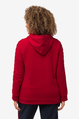 Ulla Popken Zip-Up Hoodie in Red