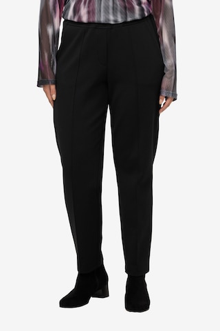 juoda Ulla Popken Standartinis Kelnės: priekis