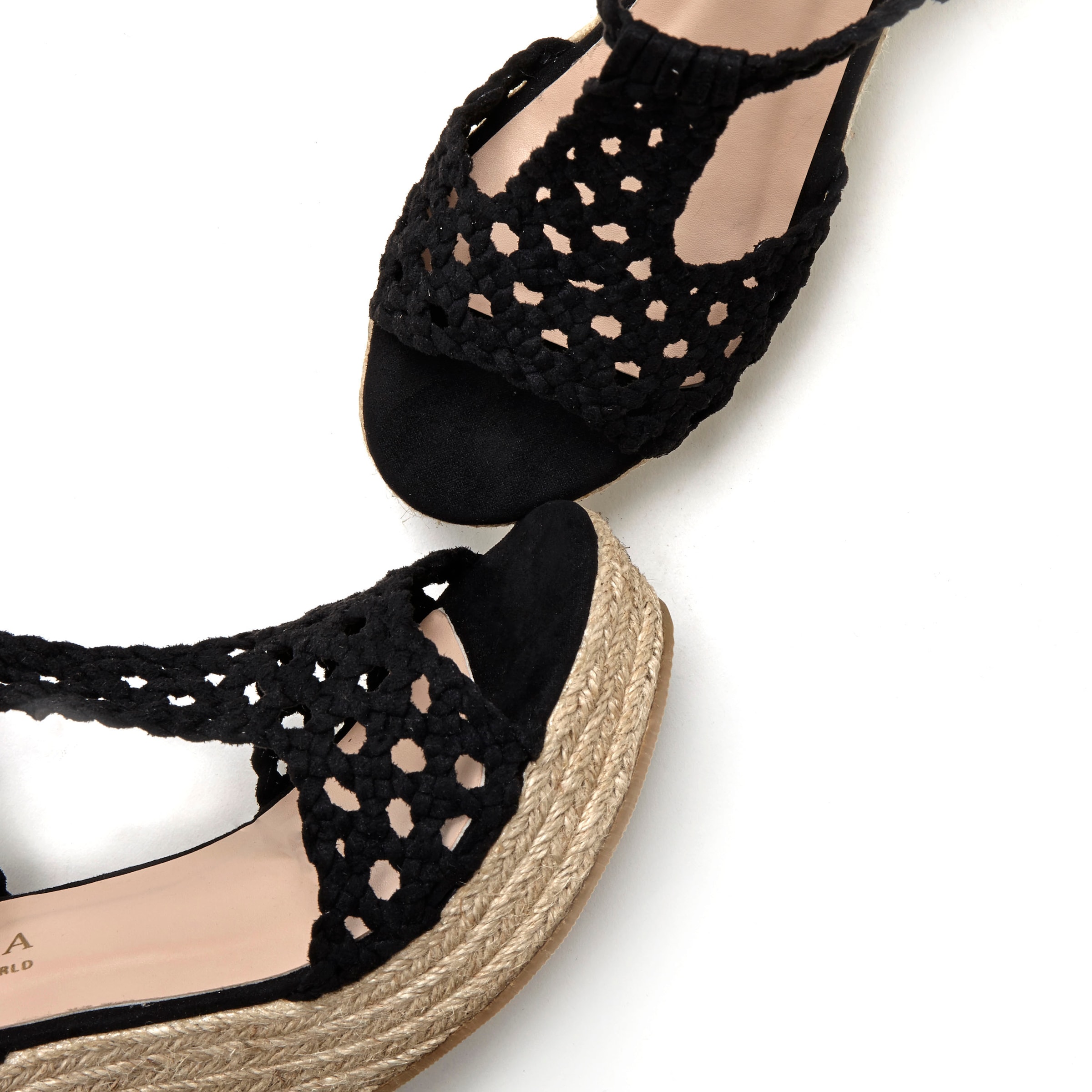 LASCANASandale - crna boja