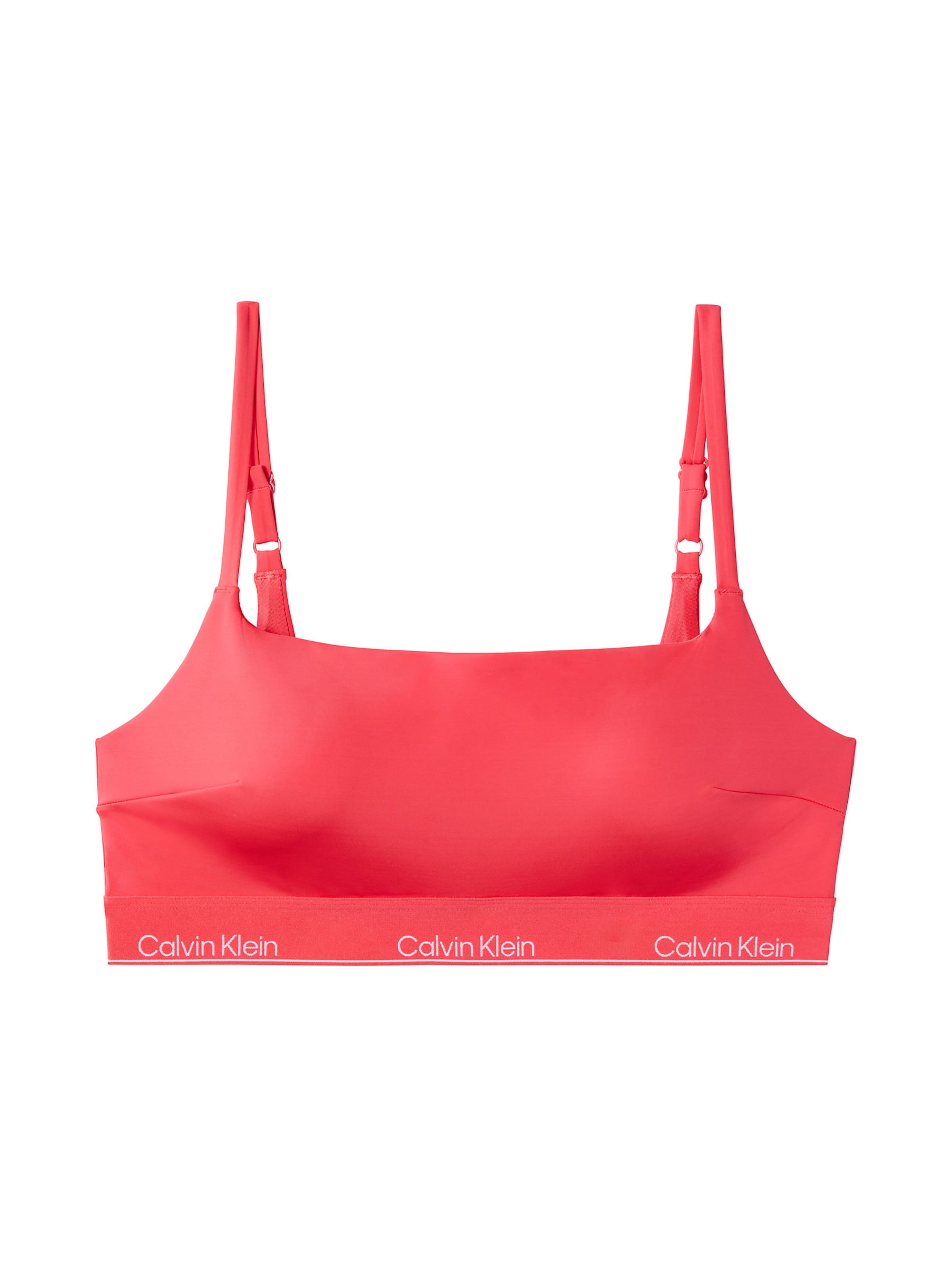Bustier Hauts de bikini Calvin Klein Swimwear en rose : devant