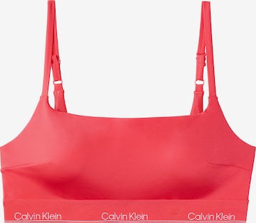 Bustier Hauts de bikini Calvin Klein Swimwear en rose : devant